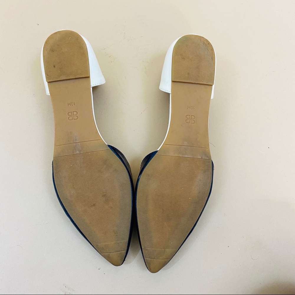 Dooballo Hera Two Tone Pointed Toe Flats 10 - Picture 6 of 9